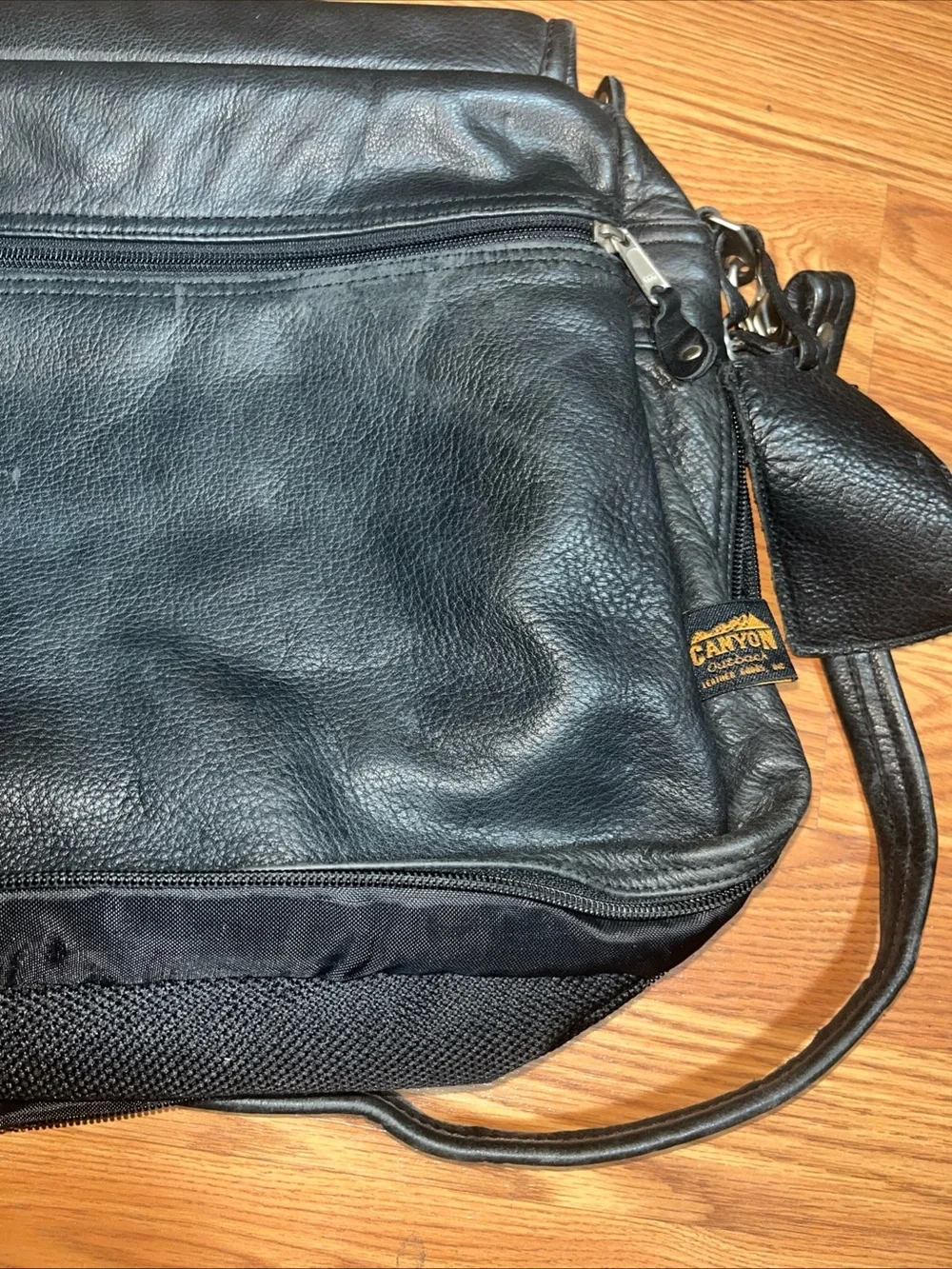 Canyon Briefcase Leather Organizer Laptop Bag